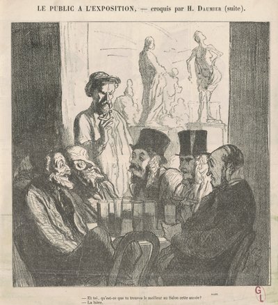 そして、あなたは、何がより良いと思いますか... 作： Honoré Daumier