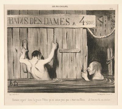 言い訳; 一目 作： Honoré Daumier