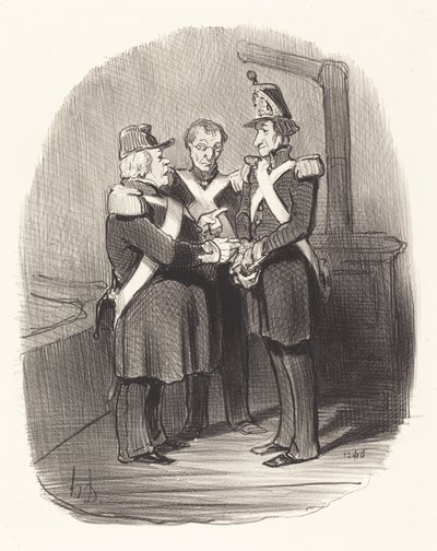 説明してくれバドゥラールさん… 作： Honoré Daumier