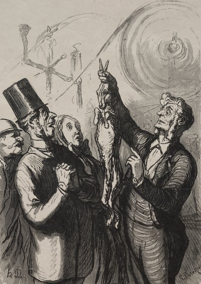 万国博覧会：10分でジベロッテと帽子が完成 作： Honoré Daumier