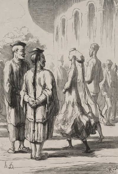 普遍的な展覧会：最も中国人です。 作： Honoré Daumier