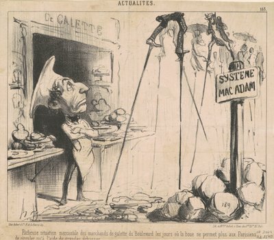 ガレット商人の悩ましい事情 作： Honoré Daumier