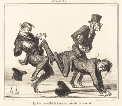 残念な結果・・・馬肉 作： Honoré Daumier