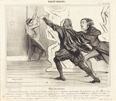 劇的な茶番劇 作： Honoré Daumier