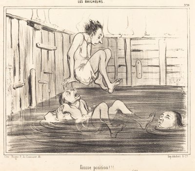 間違った場所!!! 作： Honoré Daumier
