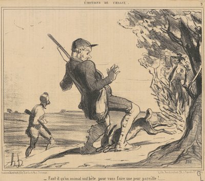 動物は愚かである必要がありますか 作： Honoré Daumier