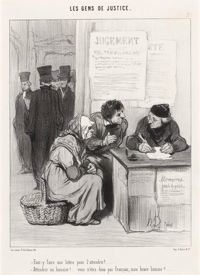 それを和らげるためにそこに手紙を書く必要がありますか？ 作： Honoré Daumier