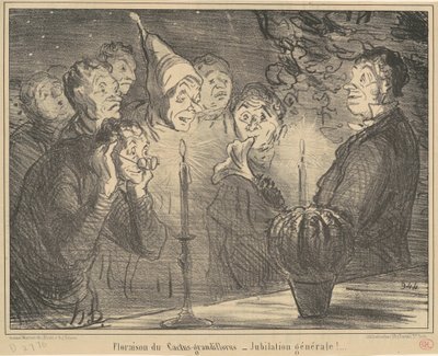 サボテングランディフローラスの開花... 作： Honoré Daumier