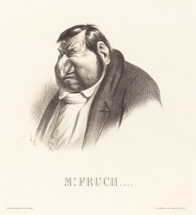 フルチャード、バスト 作： Honoré Daumier