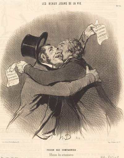 会社の合併 作： Honoré Daumier