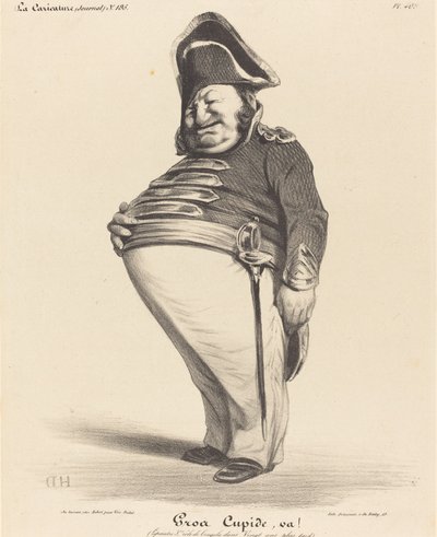 ビッグキューピッド、行け！ 作： Honoré Daumier