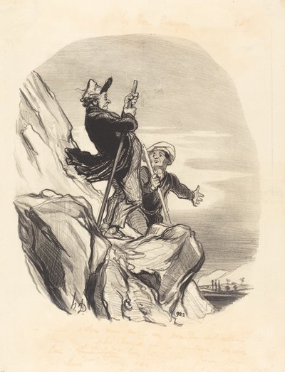 ガイド、行きましょう...天国の名の下に... 作： Honoré Daumier