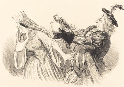 ハムレット 作： Honoré Daumier