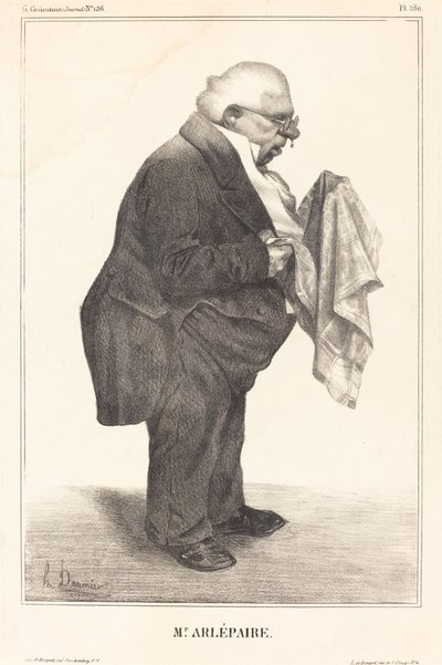 困った父 作： Honoré Daumier
