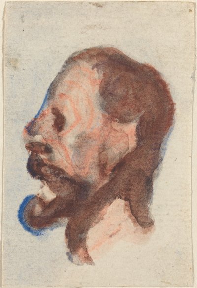 男の頭 作： Honoré Daumier