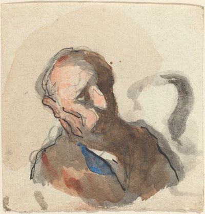 男の頭 作： Honoré Daumier
