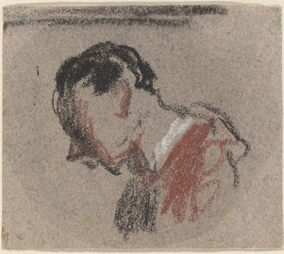 男の頭 作： Honoré Daumier