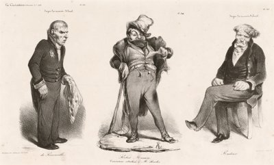 Huguet de Sémonville - Robert Macaire (Thiers) - Count Roederer 作： Honoré Daumier