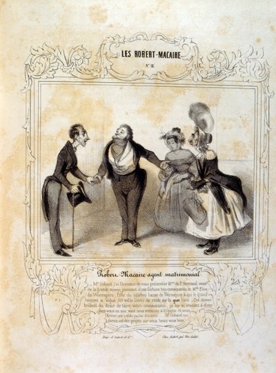 思想と伝説のフィリポン（Les CentとRobert Macaireのタイトルで 作： Honoré Daumier