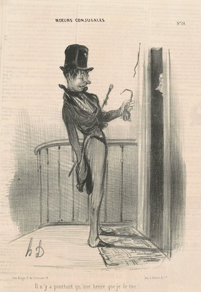 しかし、私は1時間しか撮影していません！ 作： Honoré Daumier