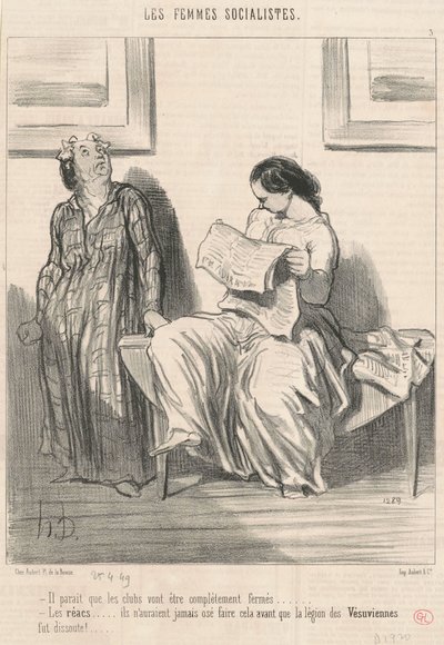 クラブは閉鎖されるようです... 作： Honoré Daumier