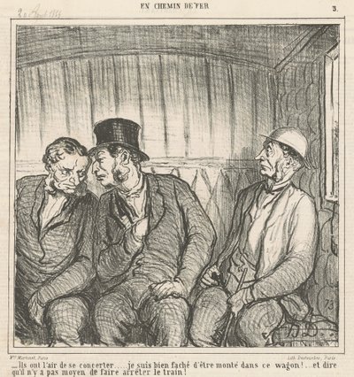 一緒に活動しているようです... 作： Honoré Daumier