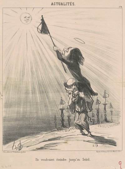 彼らは太陽まで消したい 作： Honoré Daumier
