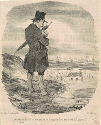 カントリーハウスを建てるデメリット… 作： Honoré Daumier