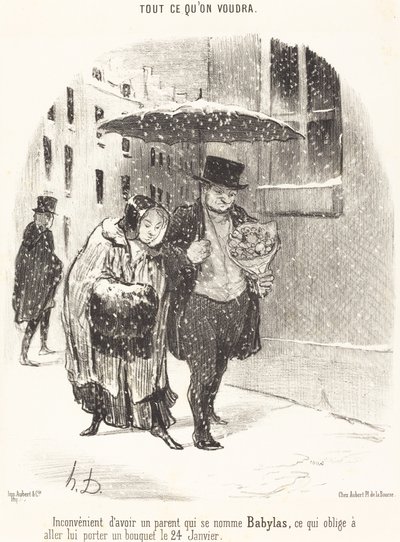 Babylasという名前の親を持つことの欠点... 作： Honoré Daumier