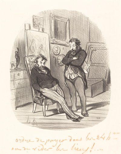 下手な絵を送るデメリット… 作： Honoré Daumier