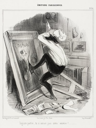 ありがたい祖国、あなたは私の仕事を持っていないでしょう！ 作： Honoré Daumier