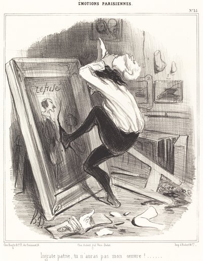 恩知らずの祖国よ、あなたは私の仕事を手に入れられないでしょう!... 作： Honoré Daumier