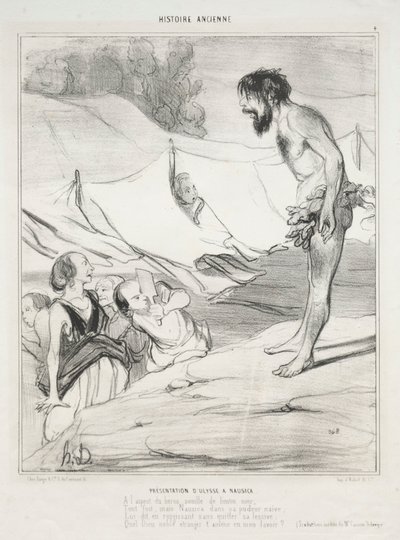 ナウシカへのユリシーズの紹介 作： Honoré Daumier