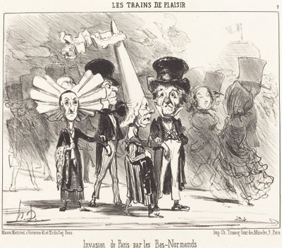 下ノルマン人によるパリの侵略 作： Honoré Daumier
