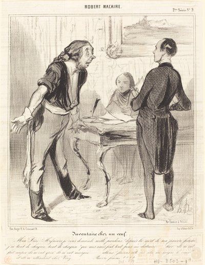 男やもめの在庫 作： Honoré Daumier