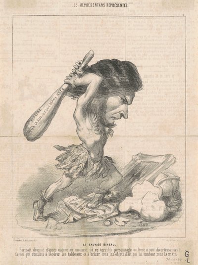 J. マルシャル ビノー (2 皿目) 作： Honoré Daumier