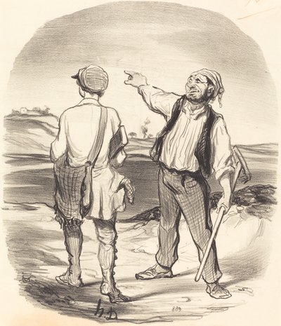 うさぎを見た… 8日前！ 作： Honoré Daumier