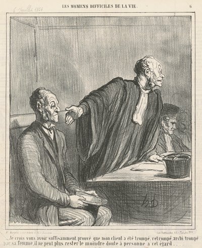 私の依頼人が... 作： Honoré Daumier