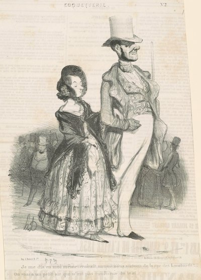 私は自分自身に言います 作： Honoré Daumier
