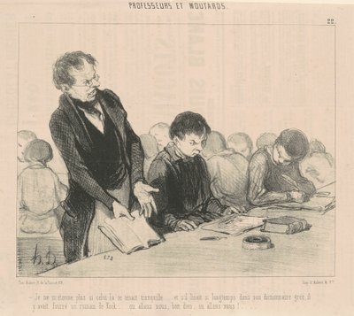こいつが静かにしようとしても、もう驚かない… 作： Honoré Daumier