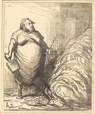 すべてを洗い流すことはできない 作： Honoré Daumier
