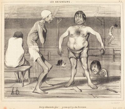 私は二度とそこに戻るつもりはありません!...私は思う... 作： Honoré Daumier