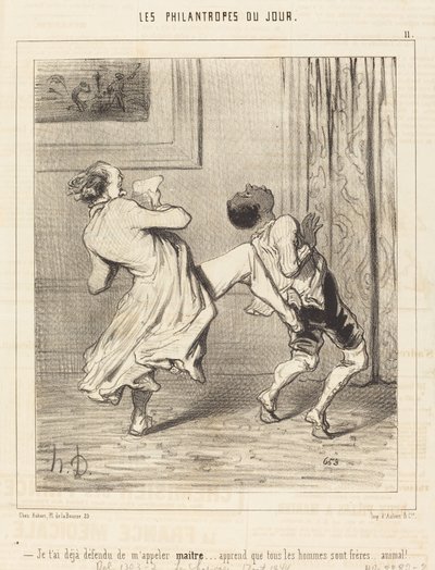 私をご主人様と呼ぶのはもう禁じたのに… 作： Honoré Daumier