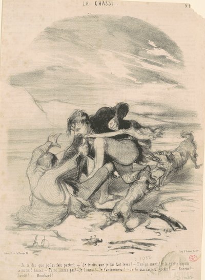 私はそれを行かせたとあなたに言います 作： Honoré Daumier