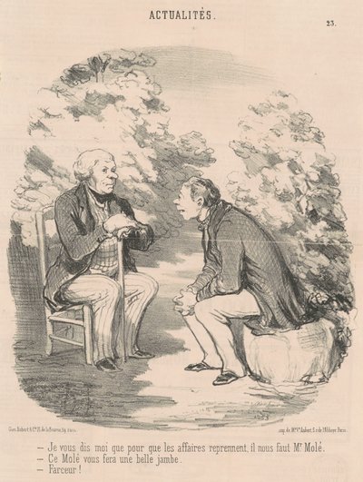 言っておきますが...モレさんが必要です... 作： Honoré Daumier