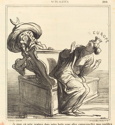 箱に戻してください… 作： Honoré Daumier