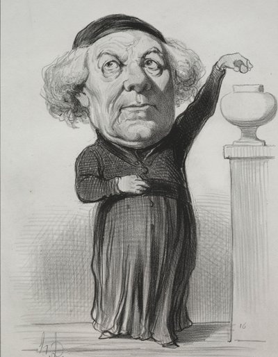ジャンジャックファイエ、オルレアン司教、1849年。 作： Honoré Daumier