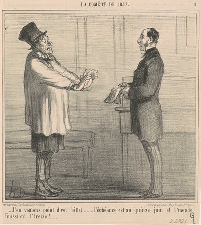 あなたのチケットいらない... 作： Honoré Daumier