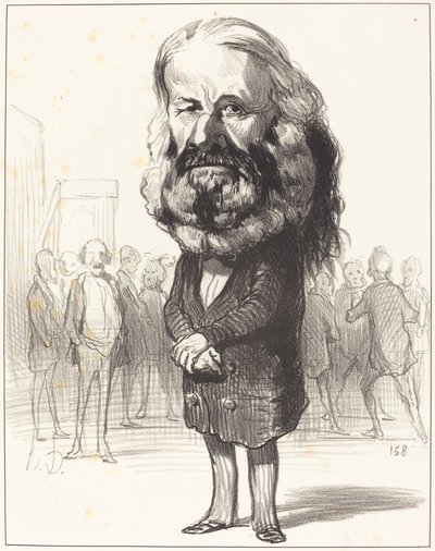 彼女。 蟻。 ロンジャック 作： Honoré Daumier
