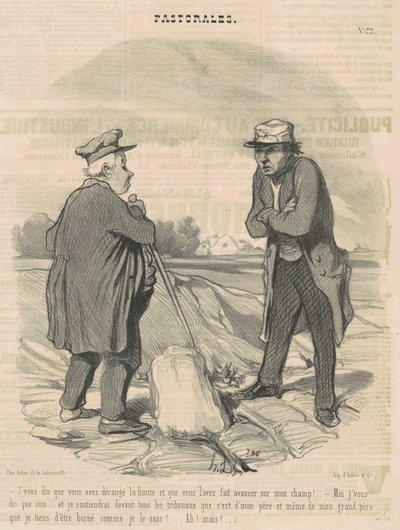 あなたが限界を乱したと言う... 作： Honoré Daumier